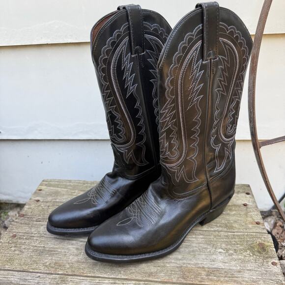 Nocona Jackpot Black 13” Round Toe Cowboy Boots NB5550 Size 8.5D main image 4